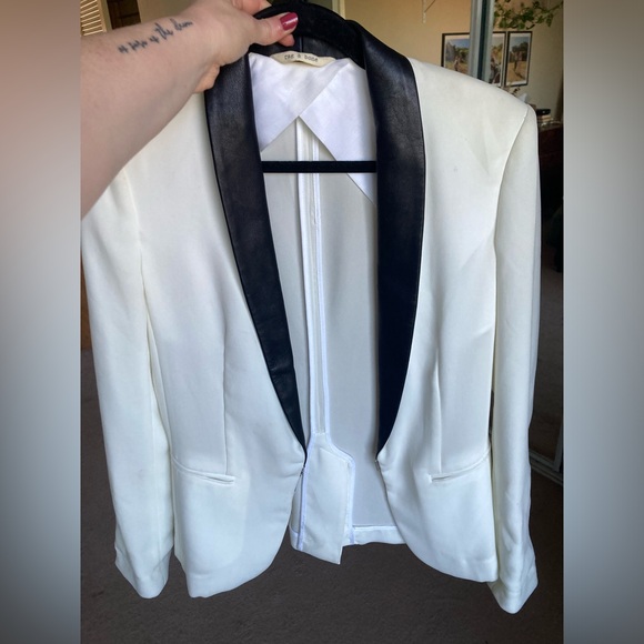 Rag & Bone white and black blazer - Picture 6 of 9